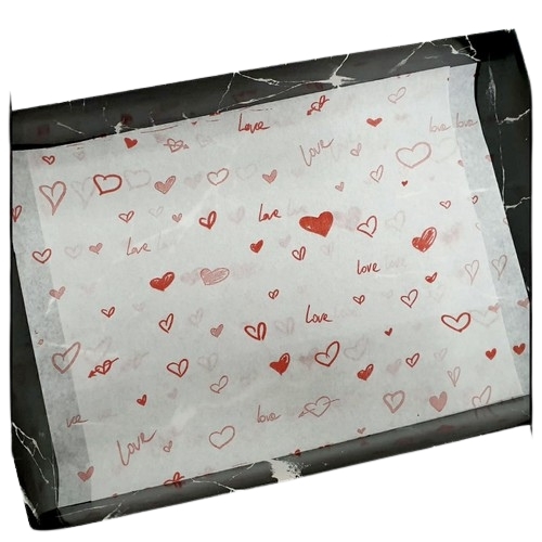 10 יחידות נייר עיתון LOVE