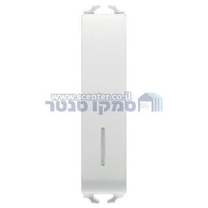 מפסק יחיד לבן חצי מודול + איתור Gewiss Chorus 10AX