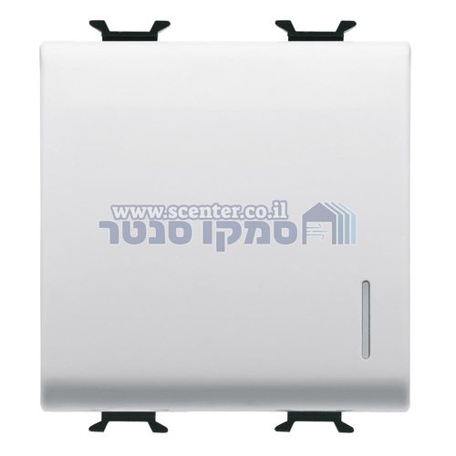 מפסק יחיד לבן 2 מודול + איתור Gewiss Chorus 16Ah