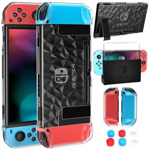 NINTENDO SWITCH OLED PROTECTIVE KIT 12 IN 1  נינטנדו