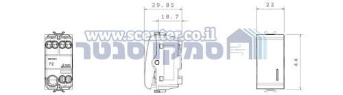 מפסק מחליף לבן 1 מודול + איתור Gewiss Chorus 16AX