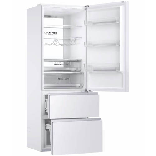מקרר ‏מקפיא תחתון Haier HTW7720DNG B/W ‏483 ‏ליטר האייר