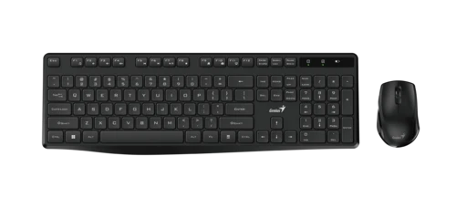 סט מקלדת ועכבר אלחוטי Genius KM-8206S שחור שקט