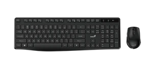 סט מקלדת ועכבר אלחוטי Genius KM-8206S שחור שקט