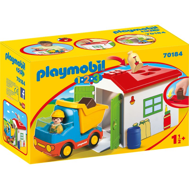 פליימוביל 1,2,3 משאית זבל לגיל הרך