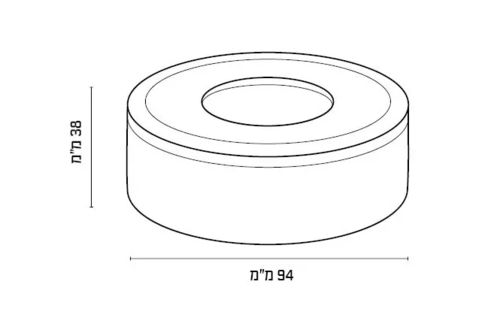 חיישן נוכחות צמוד/ שקוע 2000W/1000W 360DEG יורולוקס 
