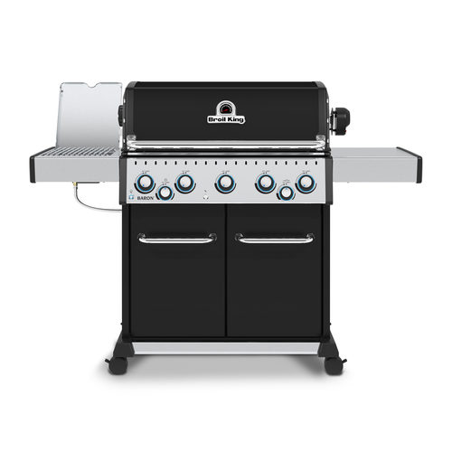 גריל גז ברון 590 Broil King + כירת צד שיפוד מסתובב ומבער אחורי 
