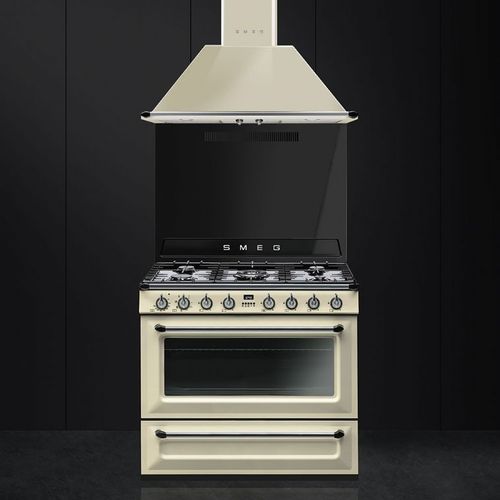 תנור משולב כיריים גז 90×60 ס”מ,מסדרת Victoria צבע שמנת מבית SMEG דגם TR90P1