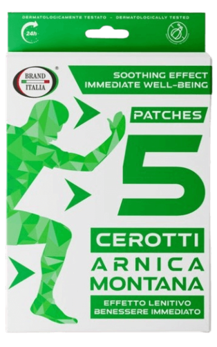מדבקות ארניקה איטליה | Arnica Patches Italia Brand | מכיל 5 מדבקות - ברנד איטליה