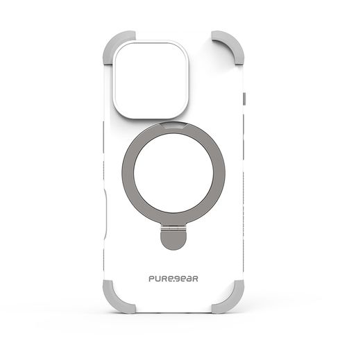 כיסוי לאייפון 16 פרו תומך MagSafe לבן PureGear DualTek Kik