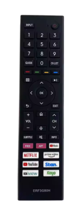 שלט רחוק תואם לטלוויזיה סמארט הייסנס HISENSE-ERF3G80H