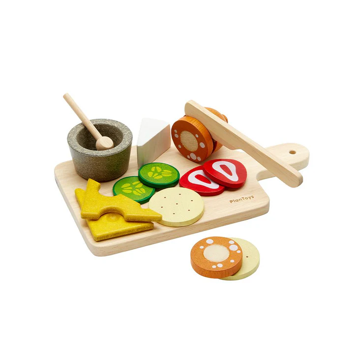 מגש גבינות ונקניקים מעץ - PLAN TOYS