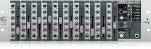 מיקסר 12 ערוצים ל- 3U RACK איכותי , Behringer RX1202FX