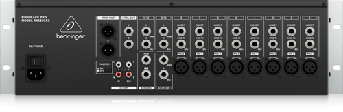 מיקסר 12 ערוצים ל- 3U RACK איכותי , Behringer RX1202FX