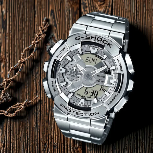 CASIO GM-110D-8A קרבון מתכתי חדש
