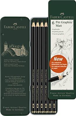 סט של 6 עפרונות רישום מט Pitt Graphite Matt pencil