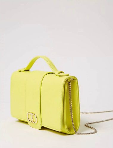 Shoulder bag with flap and Oval T