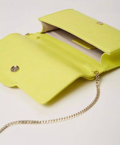 Shoulder bag with flap and Oval T