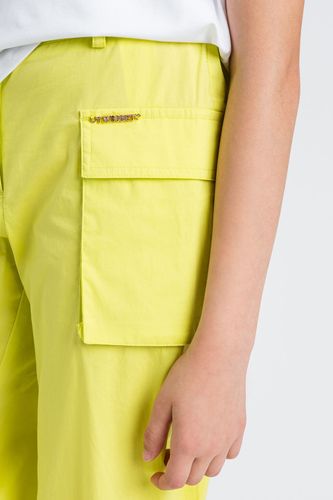 Poplin cargo trousers