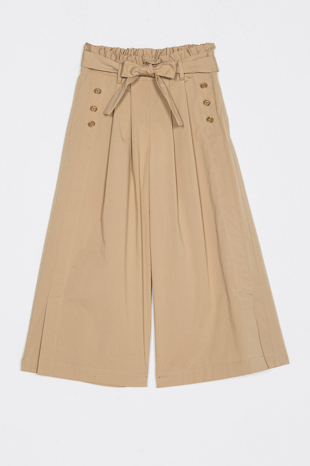 Poplin palazzo trousers