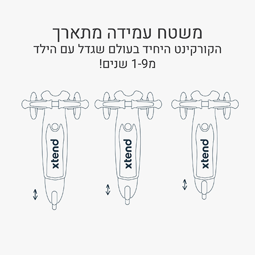 קורקינט בימבה smarTrike Xtend Mini - צבע ירוק מנטה