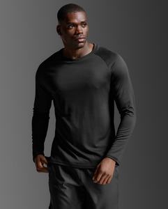 חולצת ריצה Aero Mesh Long Sleeve BLK/SRF