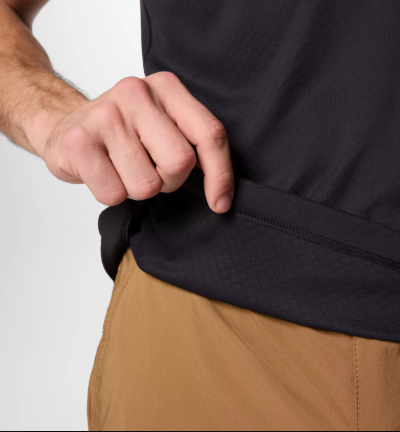חולצת פולו קצרה  לגבר ZERO RULES LIGHT POLO שחורה - Columbia