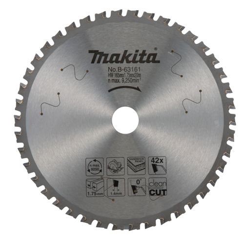 להב TCT שקט למסור נחיתה 165X42 פנל מבודד MAKITA