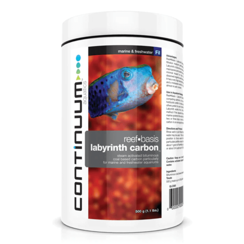 קונטיניום לבירנט קרבון 500 גרם -Reef Basis Labyrinth Carbon