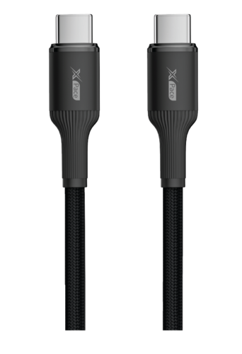 כבל טעינה מהיר שחור XPace Charge&Syn 1M