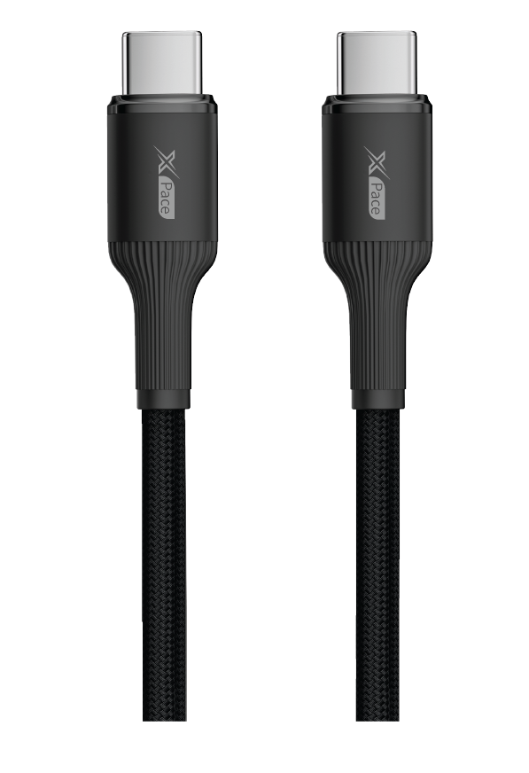 כבל טעינה מהיר שחור XPace Charge&Syn 1M