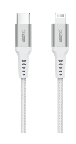 כבל טעינה מאושר אפל לבן XPace Charge 2M