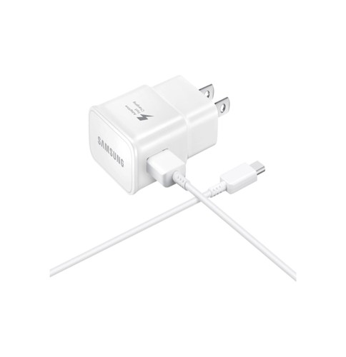 מטען קיר 15W + כבל USB לType C סמסונג מקורי לבן