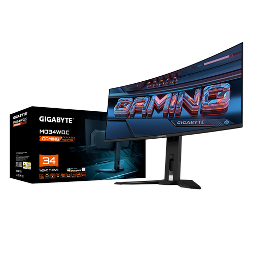 מסך מחשב Gigabyte MO34WQC WQHD ג'יגהבייט