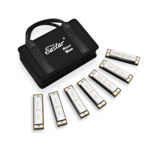 סט 7 מפוחיות דיאטוניות Eastar Major Blues EB0065