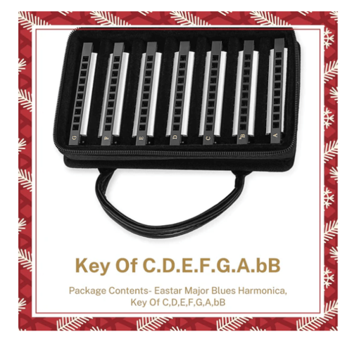 סט 7 מפוחיות דיאטוניות Eastar Major Blues EB0065