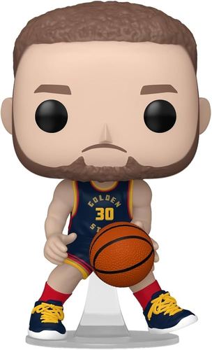 בובת פופ כדורסל NBA: גולדן סטייט וואריורס - סטף קרי - Funko POP! Basketball: Golden State Warriors - Steph Curry #205