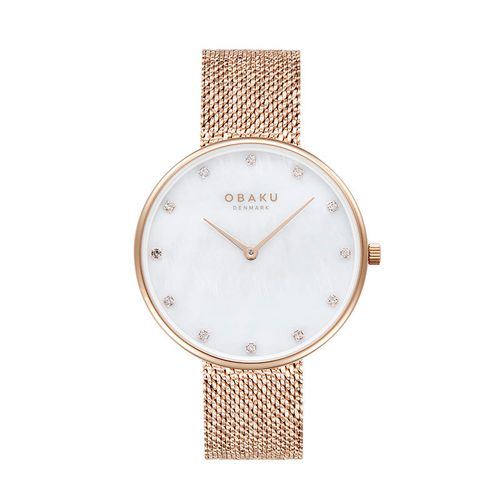  שעון יד ‏לנשים OBAKU V288LXVWHV אובקו דנמרק