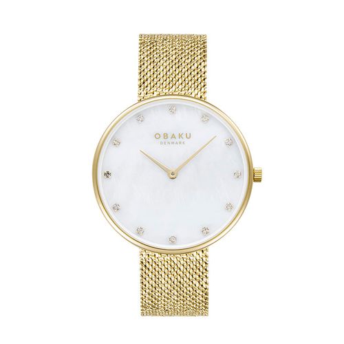  שעון יד ‏לנשים OBAKU V288LXGWHG אובקו דנמרק