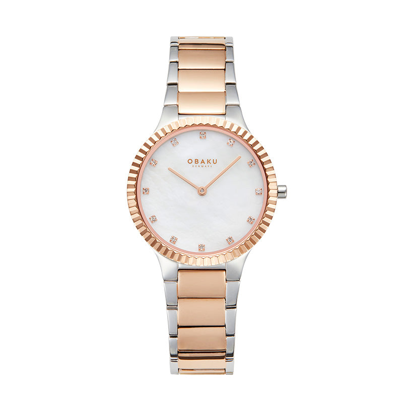  שעון יד ‏לנשים OBAKU V292LXZWSH  אובקו דנמרק