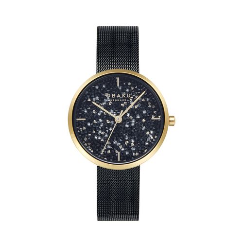  שעון יד ‏לנשים OBAKU V289LHGBMB  אובקו דנמרק