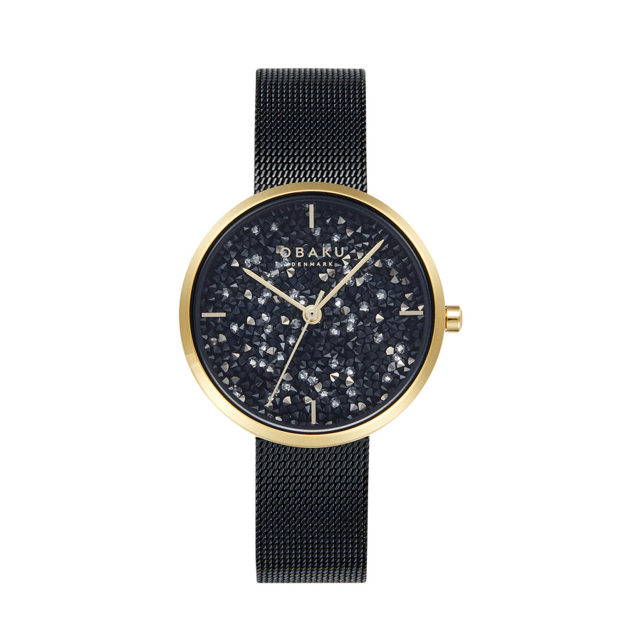  שעון יד ‏לנשים OBAKU V289LHGBMB  אובקו דנמרק
