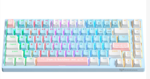 מקלדת מכנית  G52 WHITE
