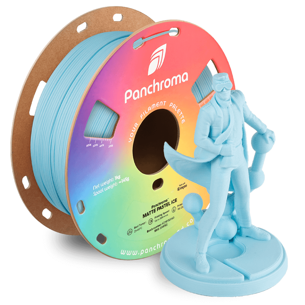פילמנט תכלת 1 ק"ג 1.75 מ"מ - Panchroma Matte PLA Pastel Ice (PolyTerra™ PLA)