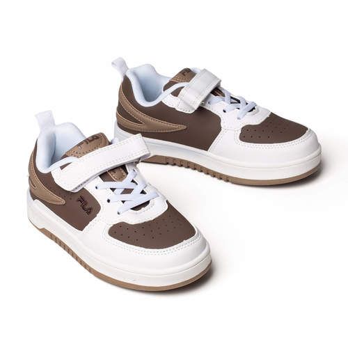 נעלי סניקרס לילדים בצבע חום לבן | 28-35 | FILA KIDS SNEAKERS 301062