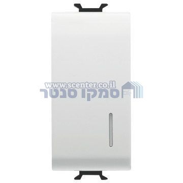 מפסק צלב לבן + איתור 1 מודול Gewiss Chorus 16AX