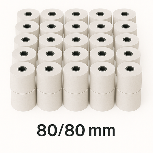  קרטון גלילי נייר טרמי 80/80 מ