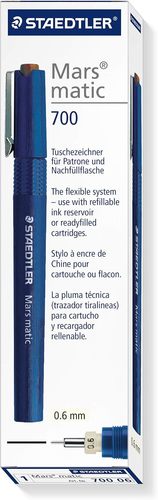רפידוגרף רב פעמי  STAEDTLER MARS matic 700 בעובי 0.6