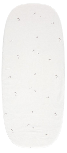 זוג סדינים לעגלה 100% כותנה ג'רזי עם גומי מתיחה - בז' / ורוד בהיר 