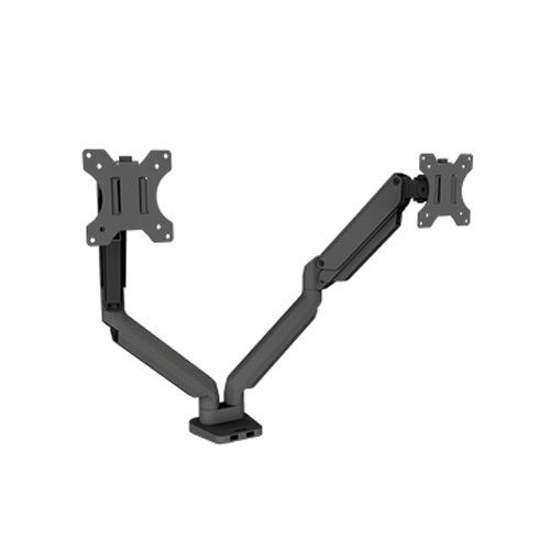 זרוע מתכווננת ל 2 מסכים שחור Platinum Fellowes במלאי